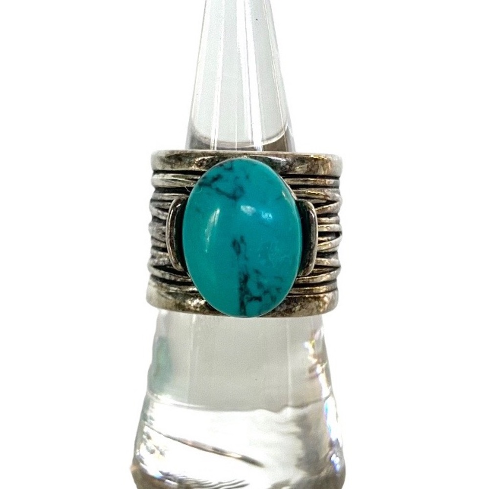 Premier Design Granada Turquoise Ring Silver Tone
